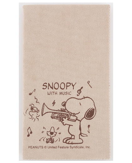 スヌーピーがトランペットを吹いている楽器用クロス 音楽を感じる風景 インテリア雑貨 画像カタログ