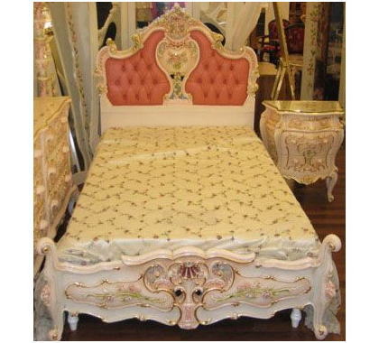 ロココ調の優雅なシングルベッド: プリンセスクラス ロマンティック 